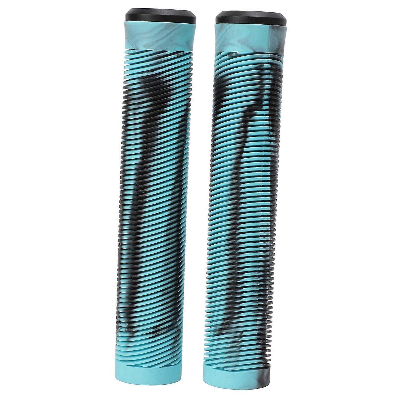 1 Pair 16cm Bike Handlebar Grips Soft TPE Rubber Anti Slip Handle Grips for Fixed Gear Bicycle