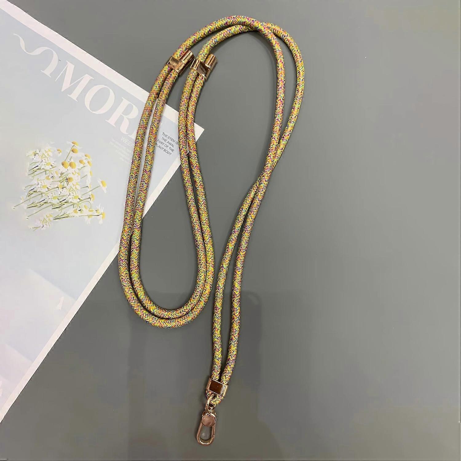 6mm Thick Rope Phone Lanyard Quick-Release Adjustable Strap with Tether Tab,Total Length: 150cm