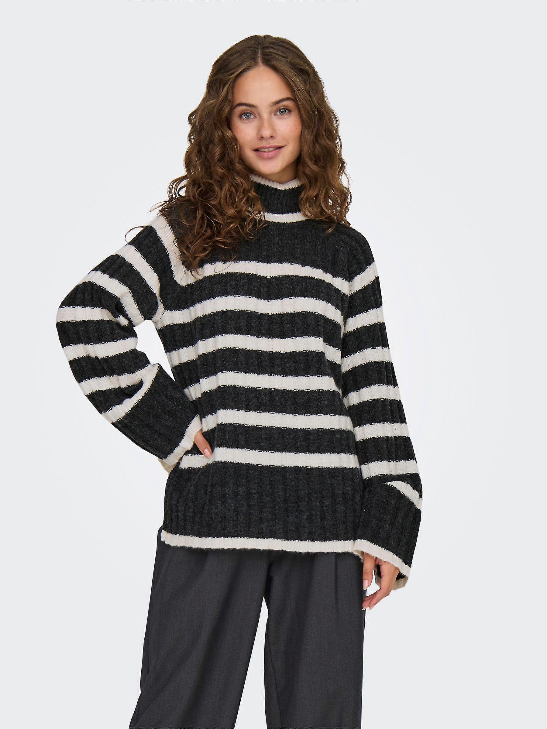 JDY Damen Pullover Knit it Rollkragen Langarm Lang Strickpullover
