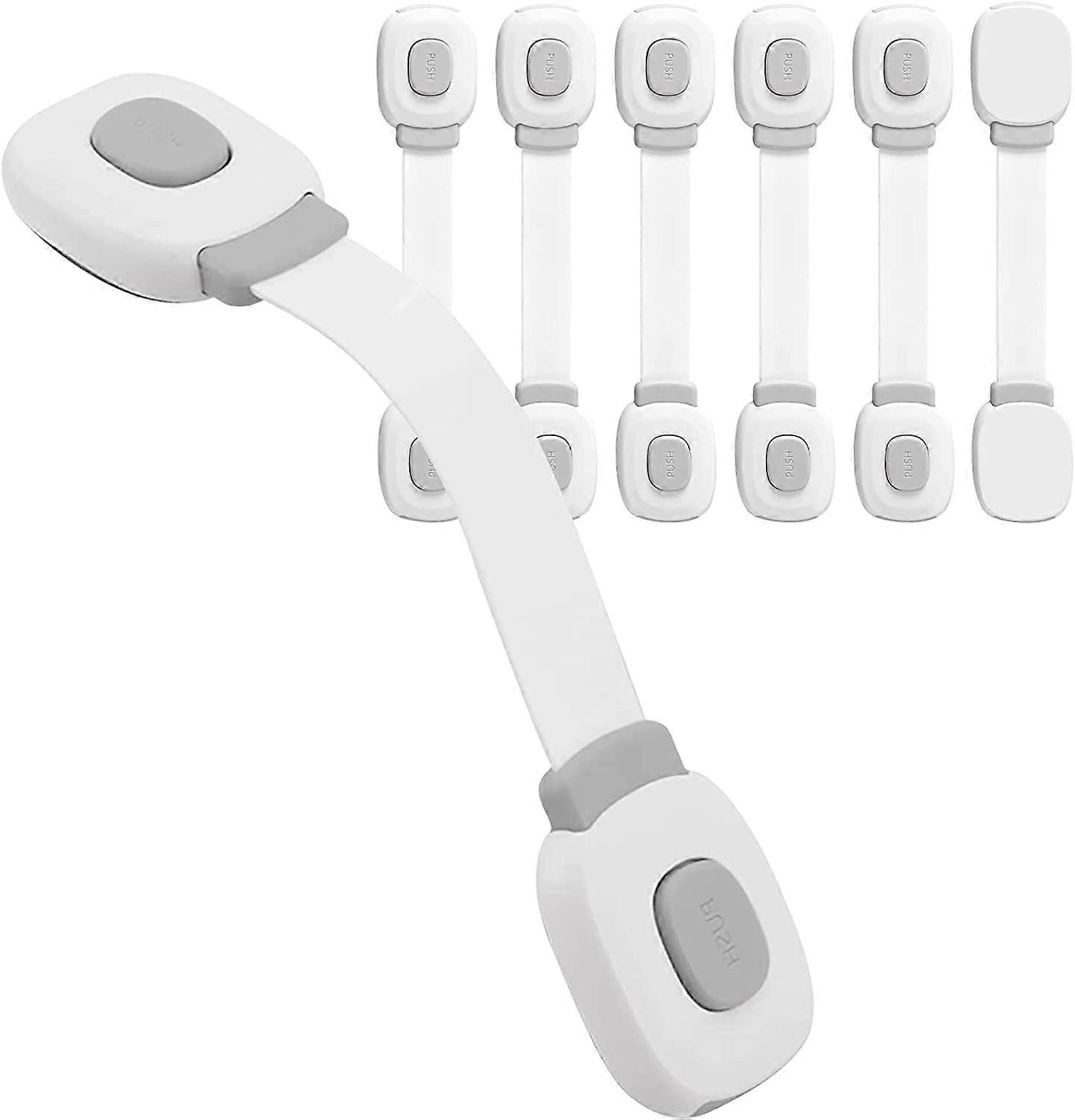 Baby Safety Door Block 6 Pieces, Drawer Blocks Cupboard Latches and Fridge Safety Child Closet Baby Protection Home