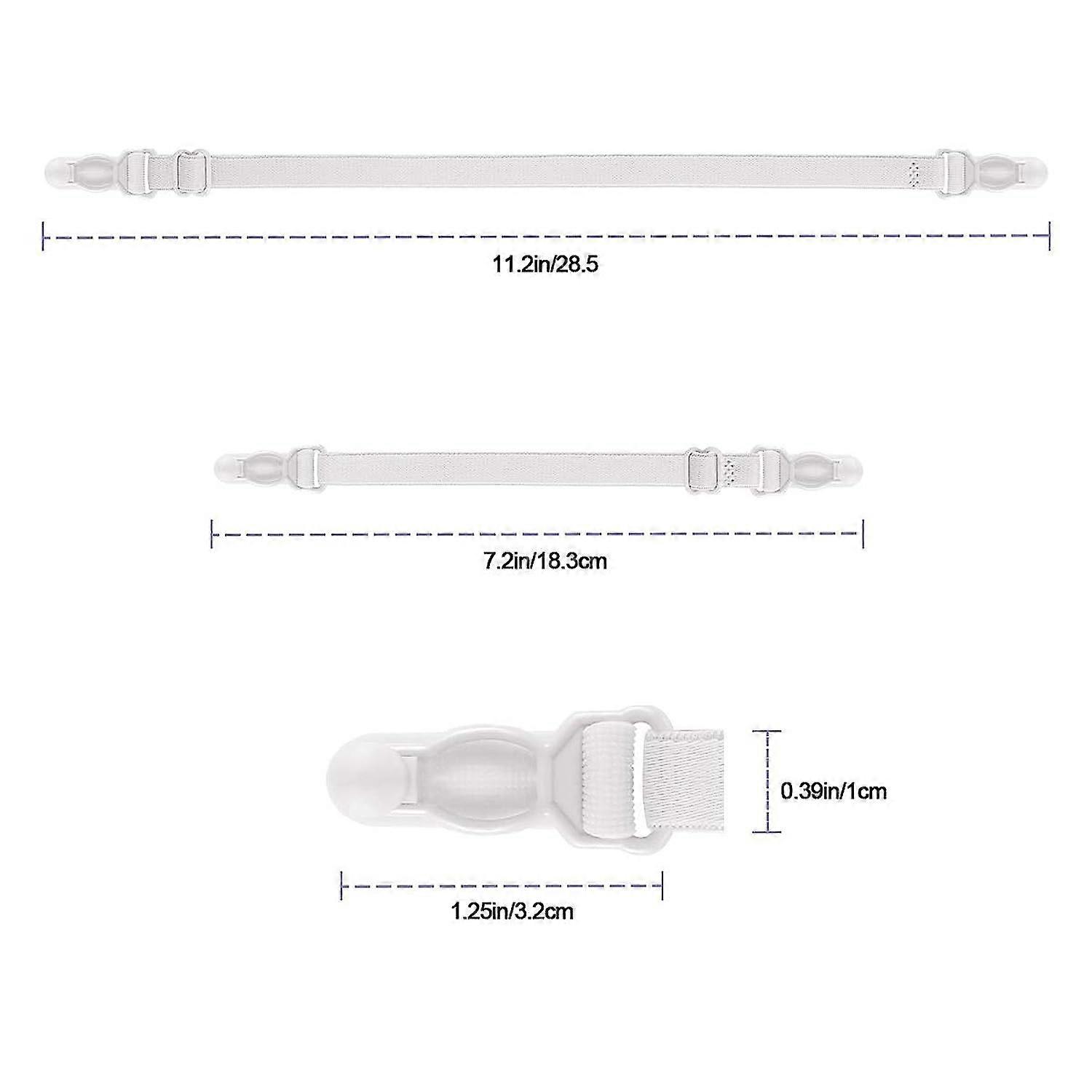 Bra Strap Clips Set, Elastic Non-Slip Shoulder Bra Straps Holder Clips ...