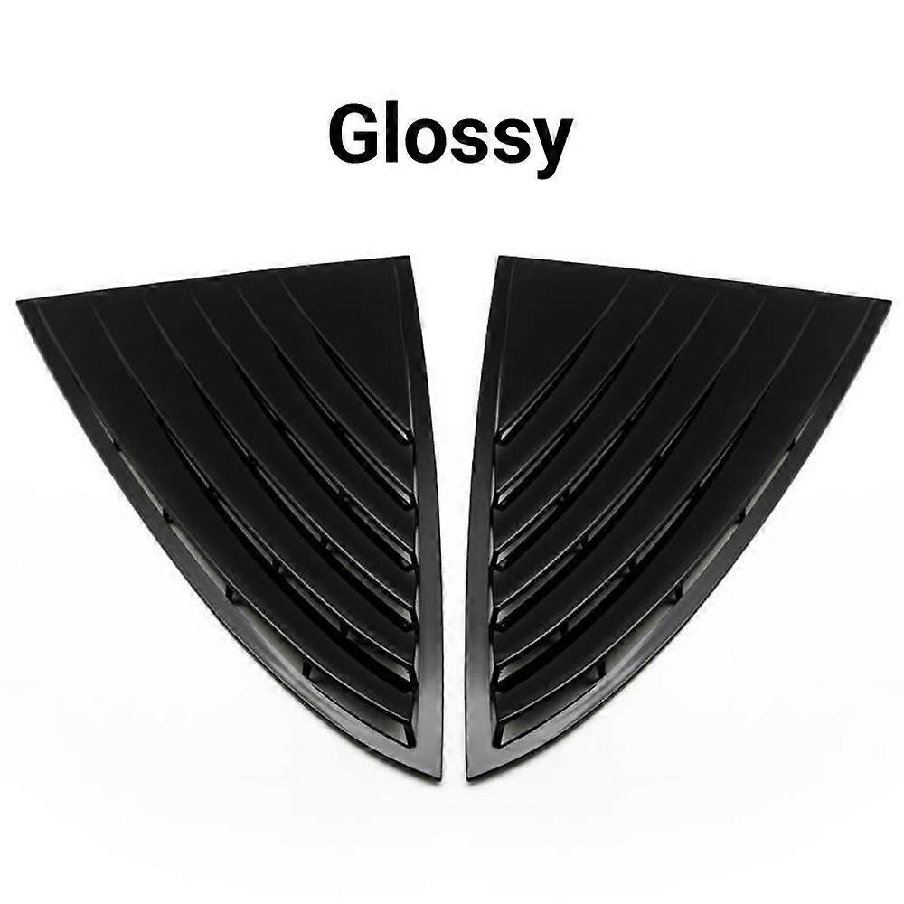 Rear Side Window Louvers Air Aent Cover Trim Triangular Window Shutters Compatible for Tesla Model 3