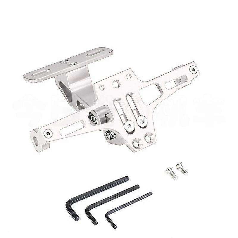 Supporto per montaggio targa posteriore per moto in alluminio regolabile con indicatori di direzione a LED Accessori per attrezzature per moto
