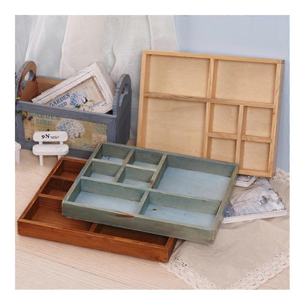 zakka Creative Table קופסת אחסון מעץ רב תכליתית