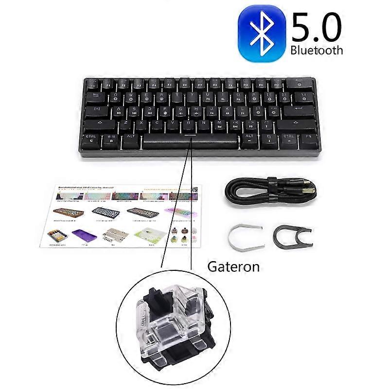 sk61S Clavier Gateron Commutateurs Optiques Éclairage RGB ABS Touches programmables