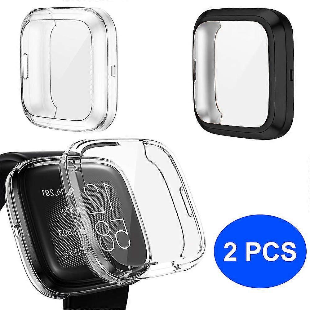 2piece Case Compatible With Fitbit Versa 2 Protective Cover Transparent