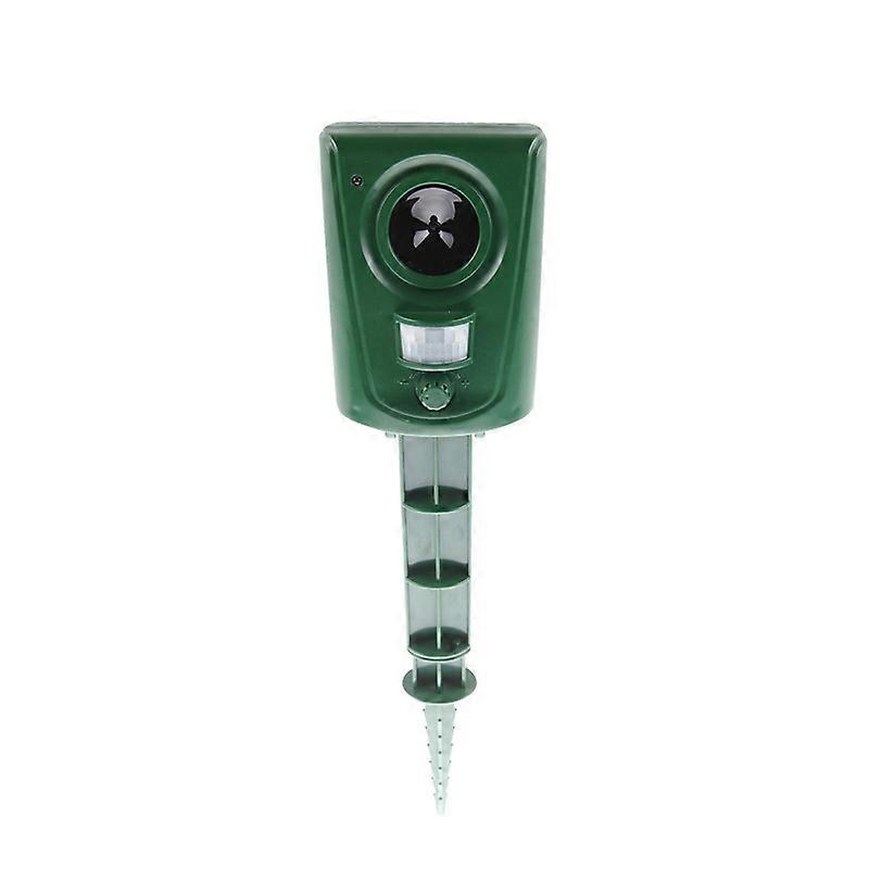 Repellent device for Set of 1pcs. Ultrasonic Animals, Waterproof, Acoustic Deterrer Against Wildlife, Rodents, Birds, Dogs and Cats