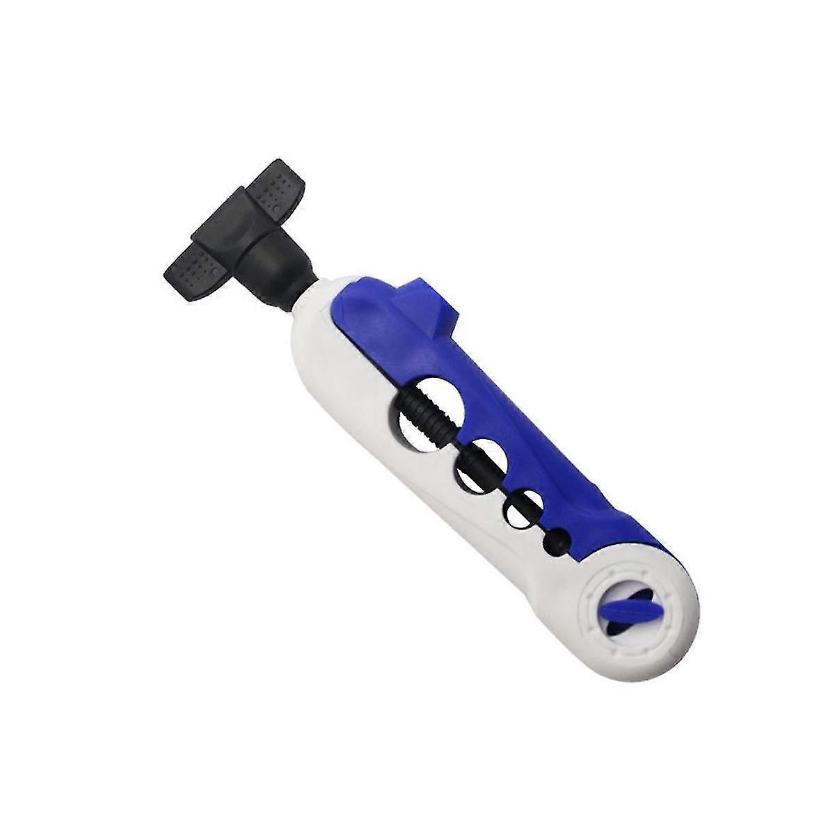 Portable Fishing Line Winder Reel Line Spooler Machine Baitcasting Mini Reel Spooling Fishing Tools(white-blue)