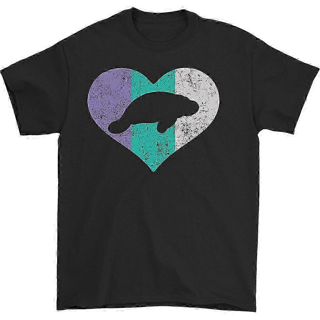 Retro Manatee Crew Neck T-paita