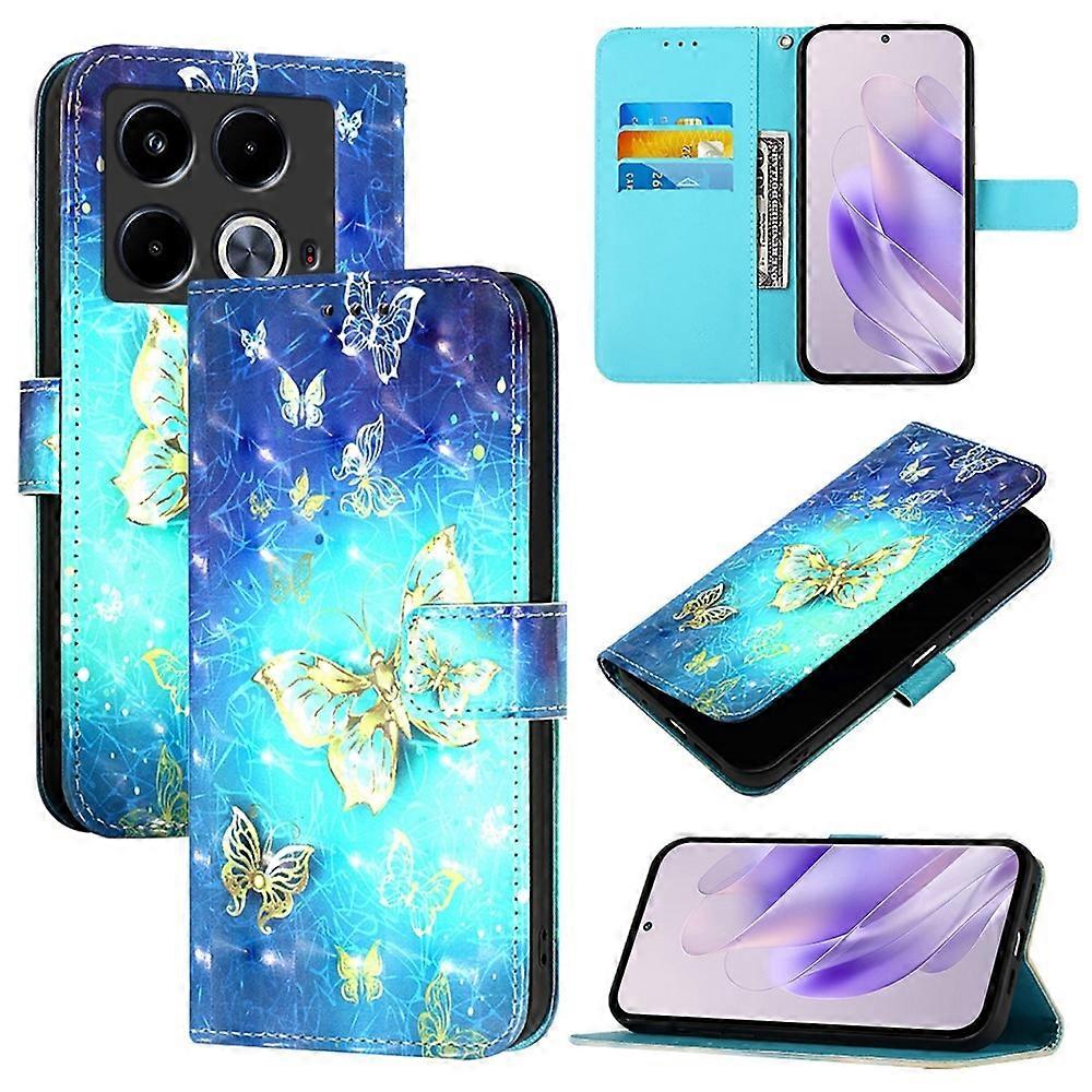 3D Painted PU Case For Infinix Note 40