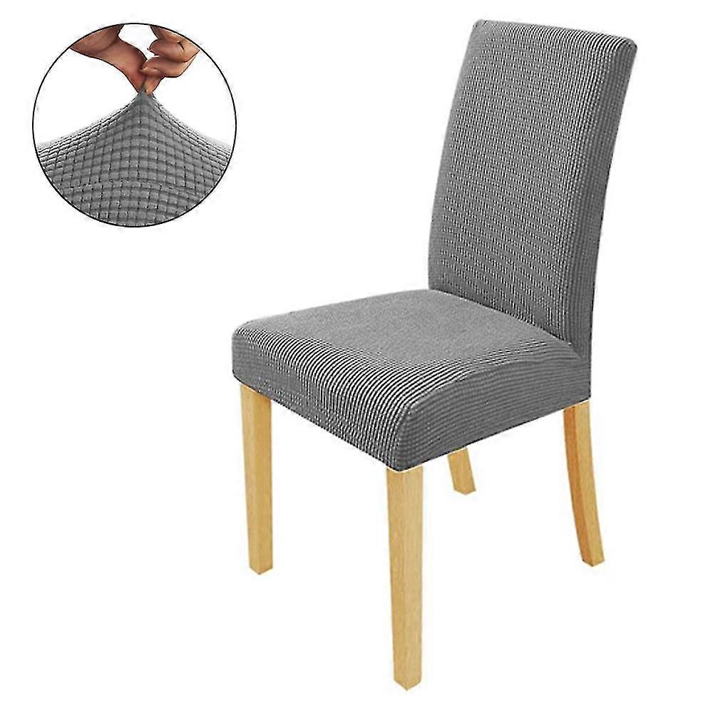 4 Pack Super Fit Stretch Removable Short Dining Chair Protector Cover