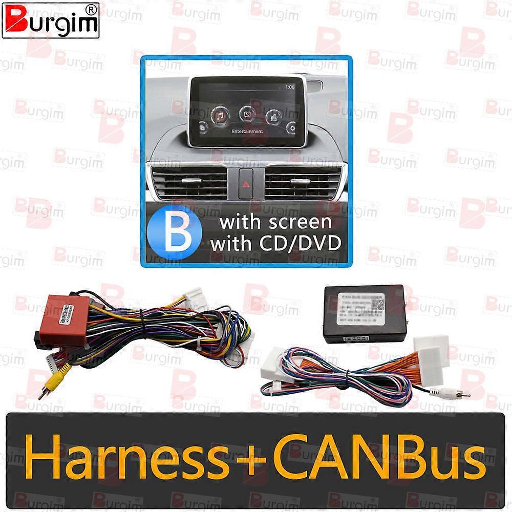 Car Radio Fascias Frame For Mazda 3 Mazda3 BM Axela 2013-2018 9 inch Stereo Panel Harness Power Cable Adapter Canbus Decoder