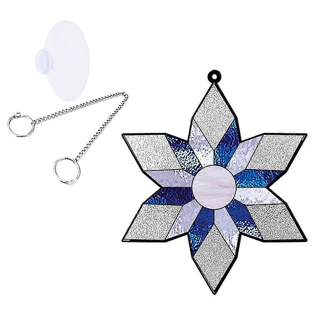 Snowflake Shape Xmas Tree Decoration Christmas Acrylic Snowflake Hanging Decoration Xmas Hanging Ornament