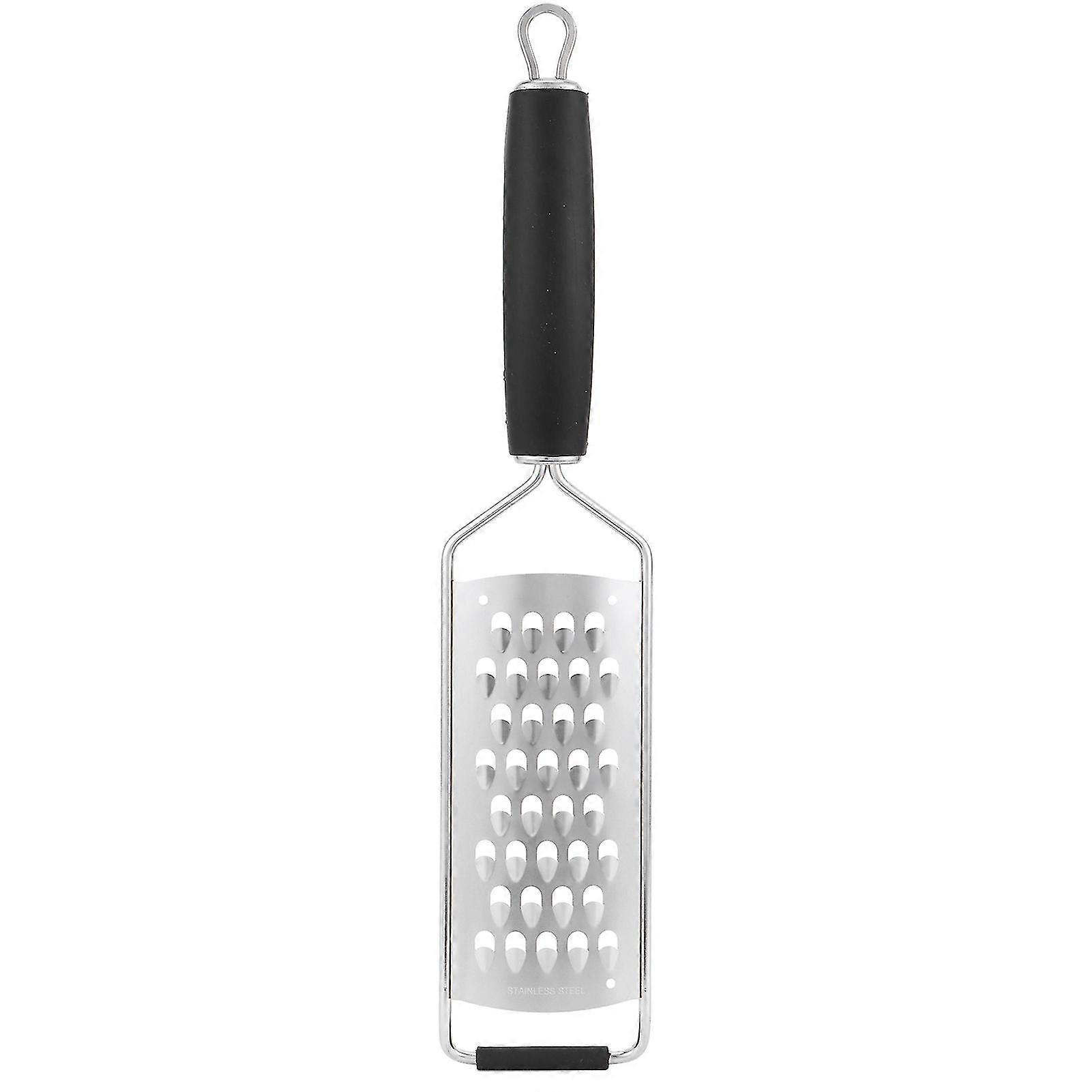 Handheld Cheese Grater with Large Holes - Silicone Handle for Shredding Vegetables