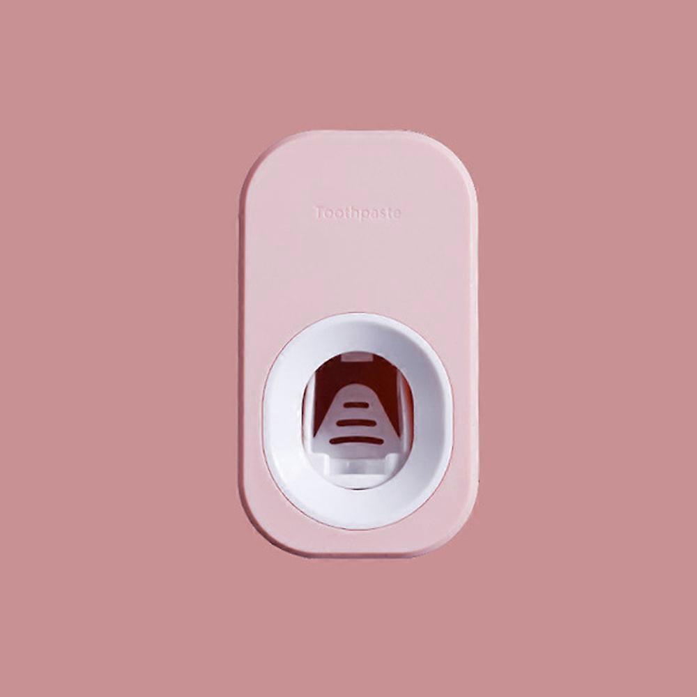 Pink Scandinavian Punch-Free Wall-Mounted Automatic Toothpaste Sq