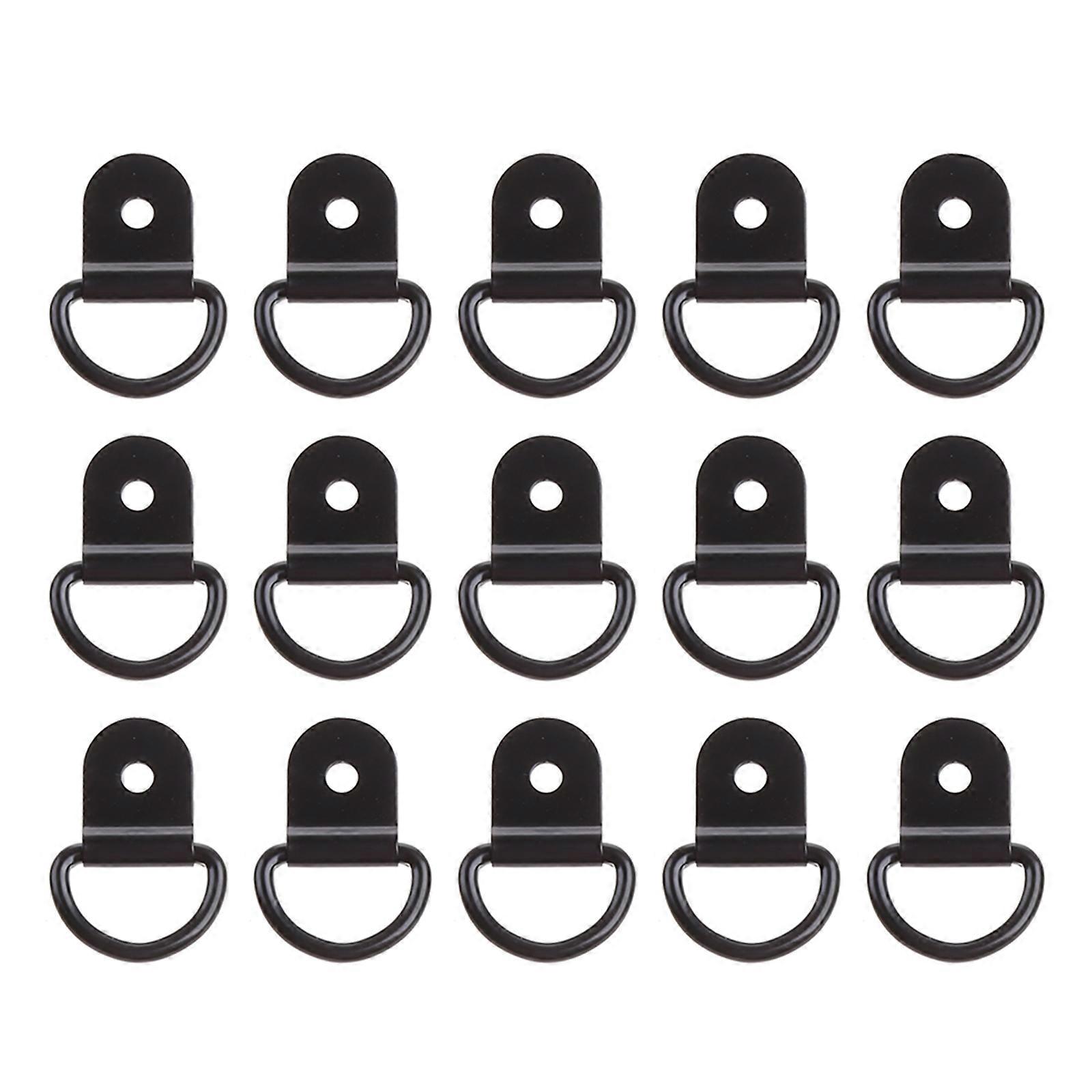 20Pcs Auto Car Tie Down Ring Pull Hook Trailer Cargo Fixed Metal Anchors Rings