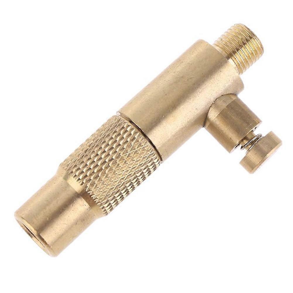Brass Car Tire Inflator Valve Stem Connector Auto Pump Chuck Clip Clamp Adapter with Deflate Function