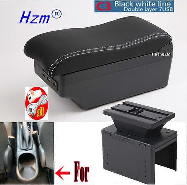 For opel corsa E Armrest box For opel corsa E car Center Console Storage armrest Box modification accessories with USB