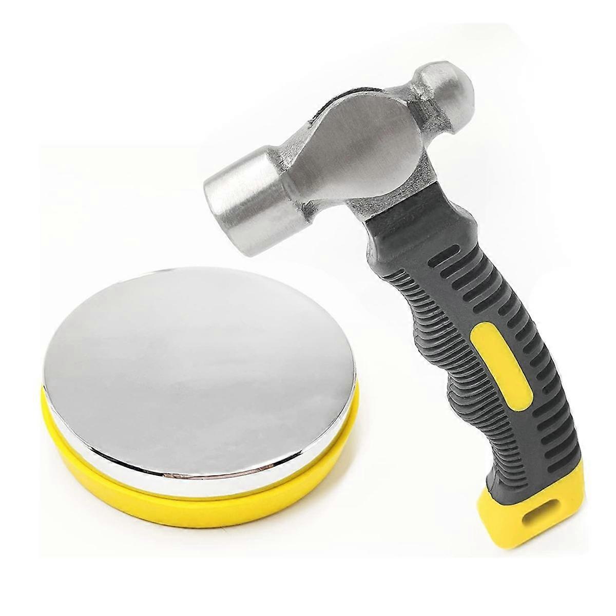 Bloc d’établi en acier et kit de marteau d’emboutissage en métal, outils d’emboutissage en métal pour la fabrication de bijoux et l’emboutissage en métal