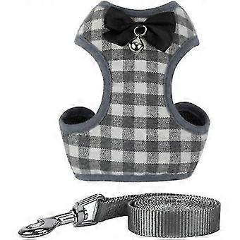 Dog Harness Dogs Cat Harnesses Cat Harnesses For Hiking Soft Air Mesh Vest For Small Dogs Cat (m, Grey)