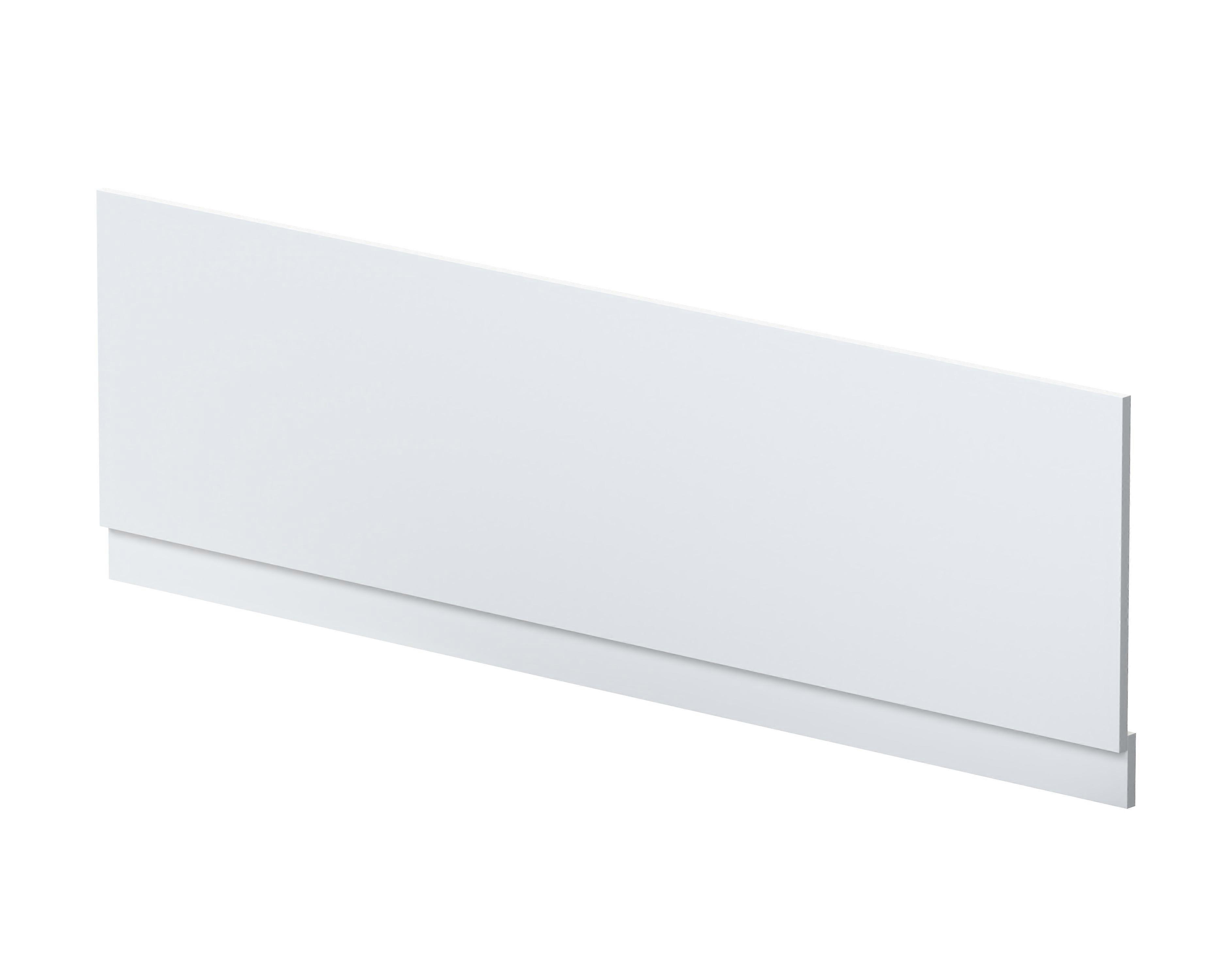 1800mm Straight Reversible Bath Front Panel & Plinth - Satin White