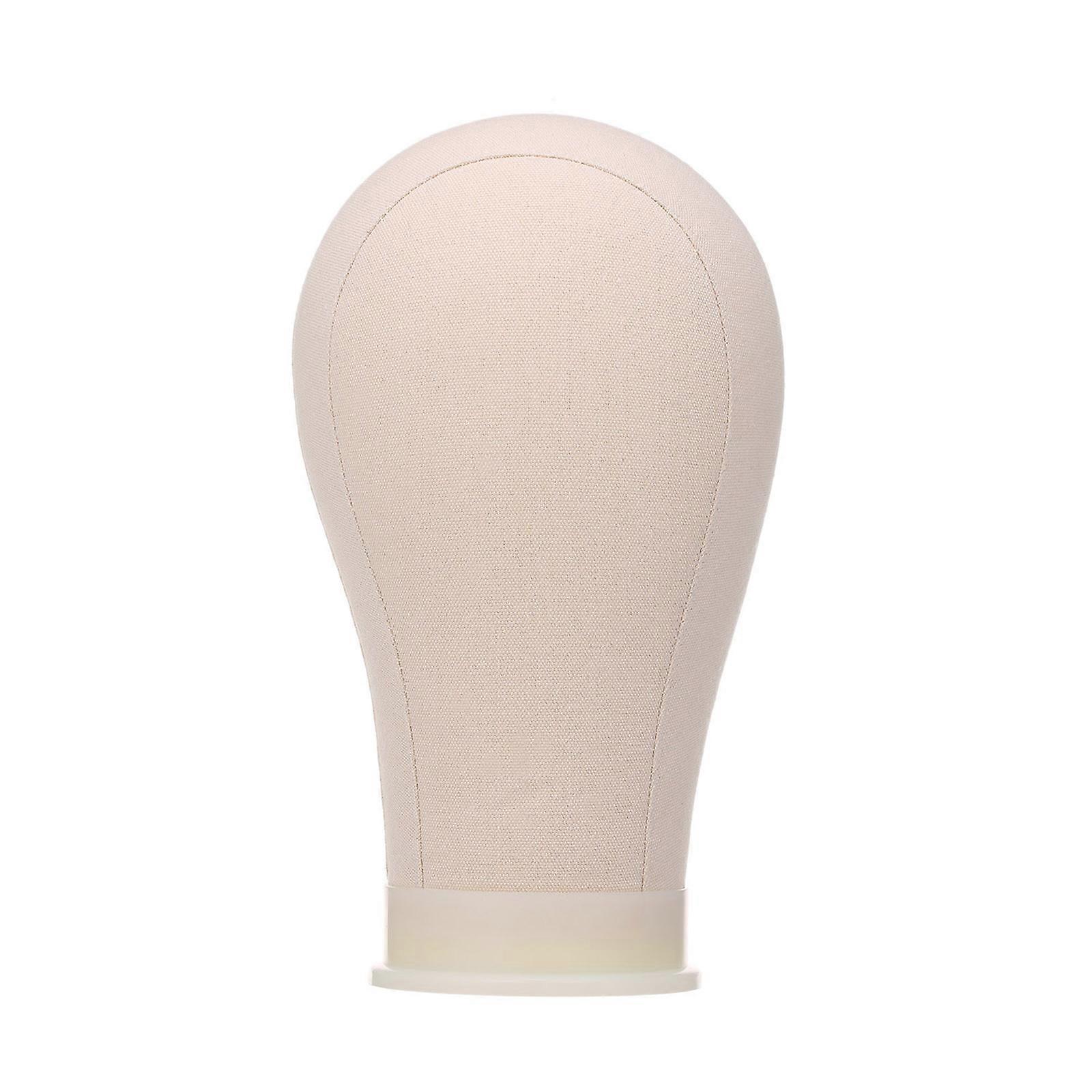 21 "Cork Canvas Block Head Mannequin Head Wig Display Styling Head Manikin Canvas Head
