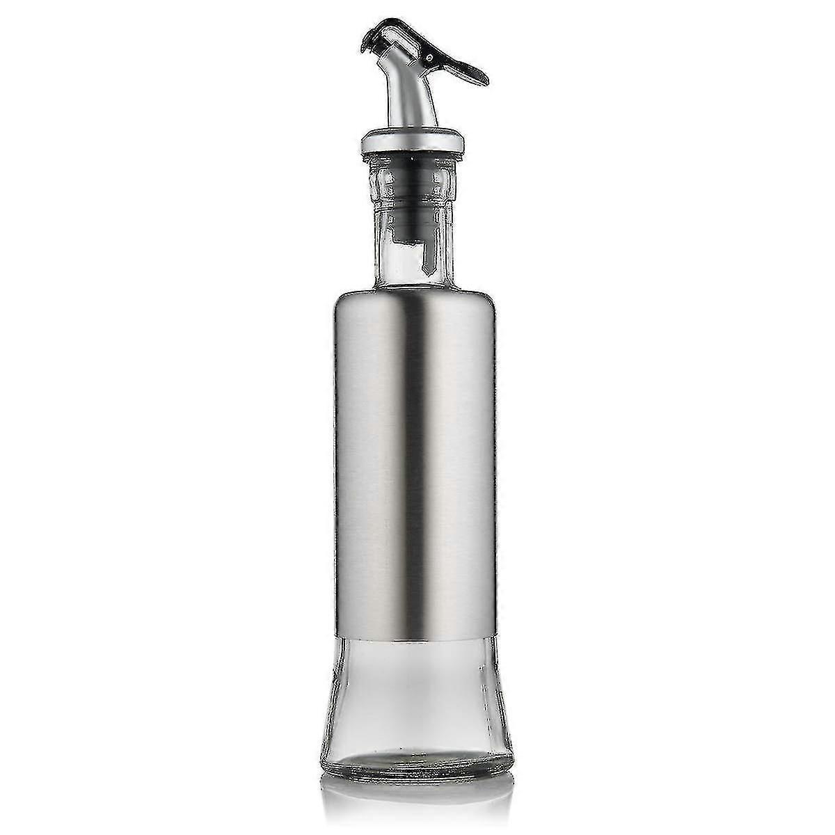 스테인리스 올리브 기름 분배기 병, 부엌과 BBQ를 위한 300ml 유리제 식용유 & 식초 cruet