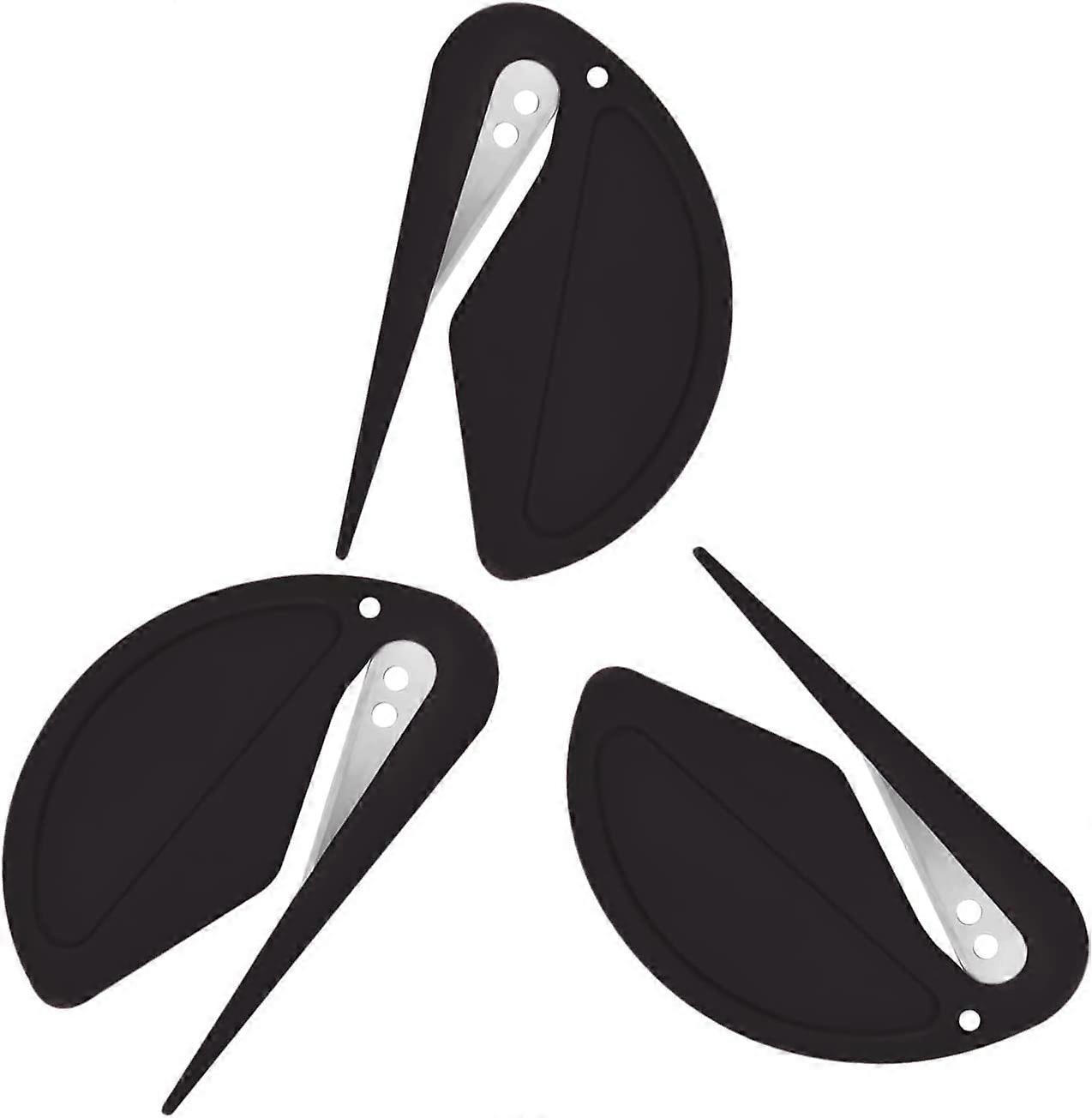 3pcs Desk Letter Openers, Plastic Envelope Opener Slitter Secure and Efficient Mail Opener Tool