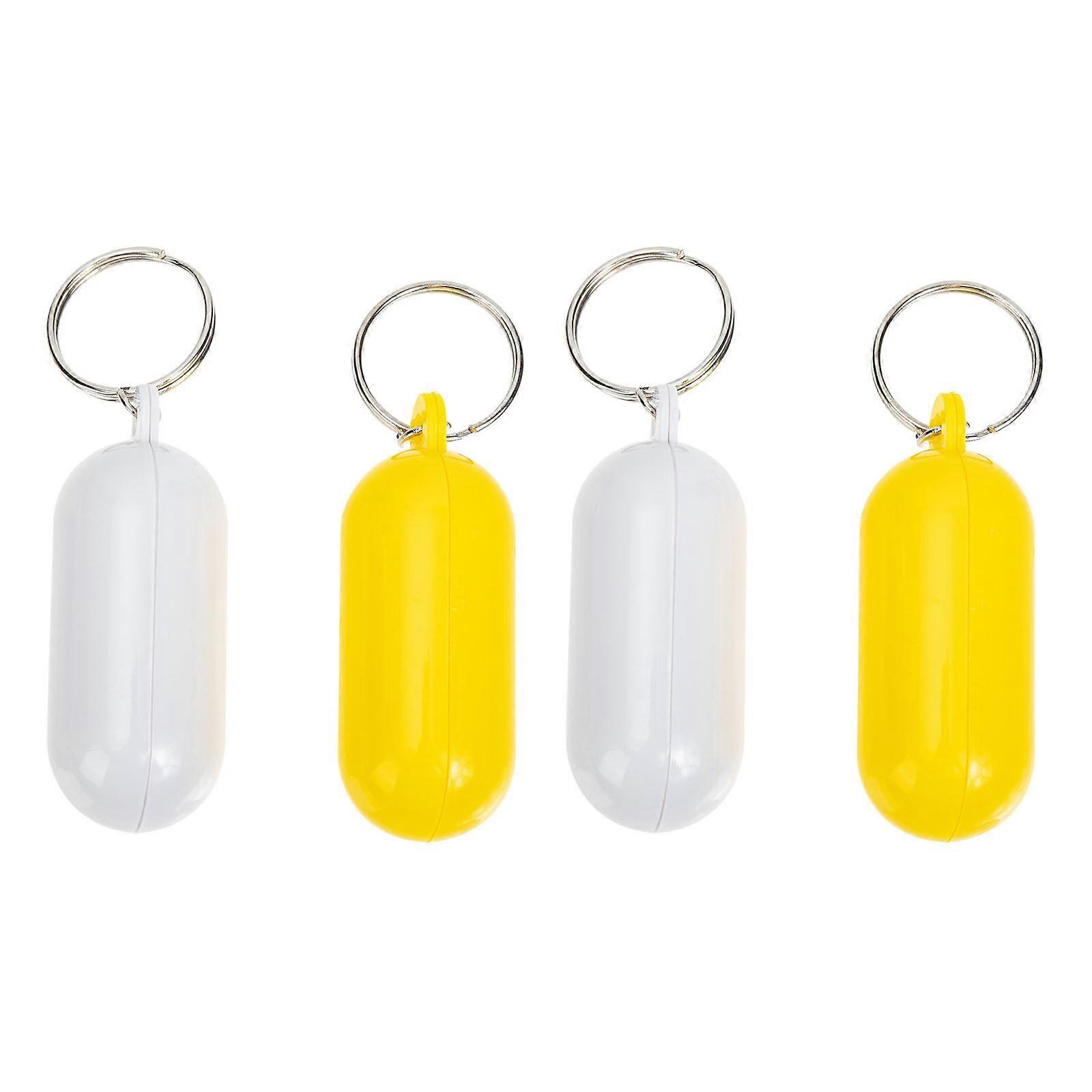 4Pcs Beach Floatable Key Ring Surfing Floating Keychain Boat Keys Hanger