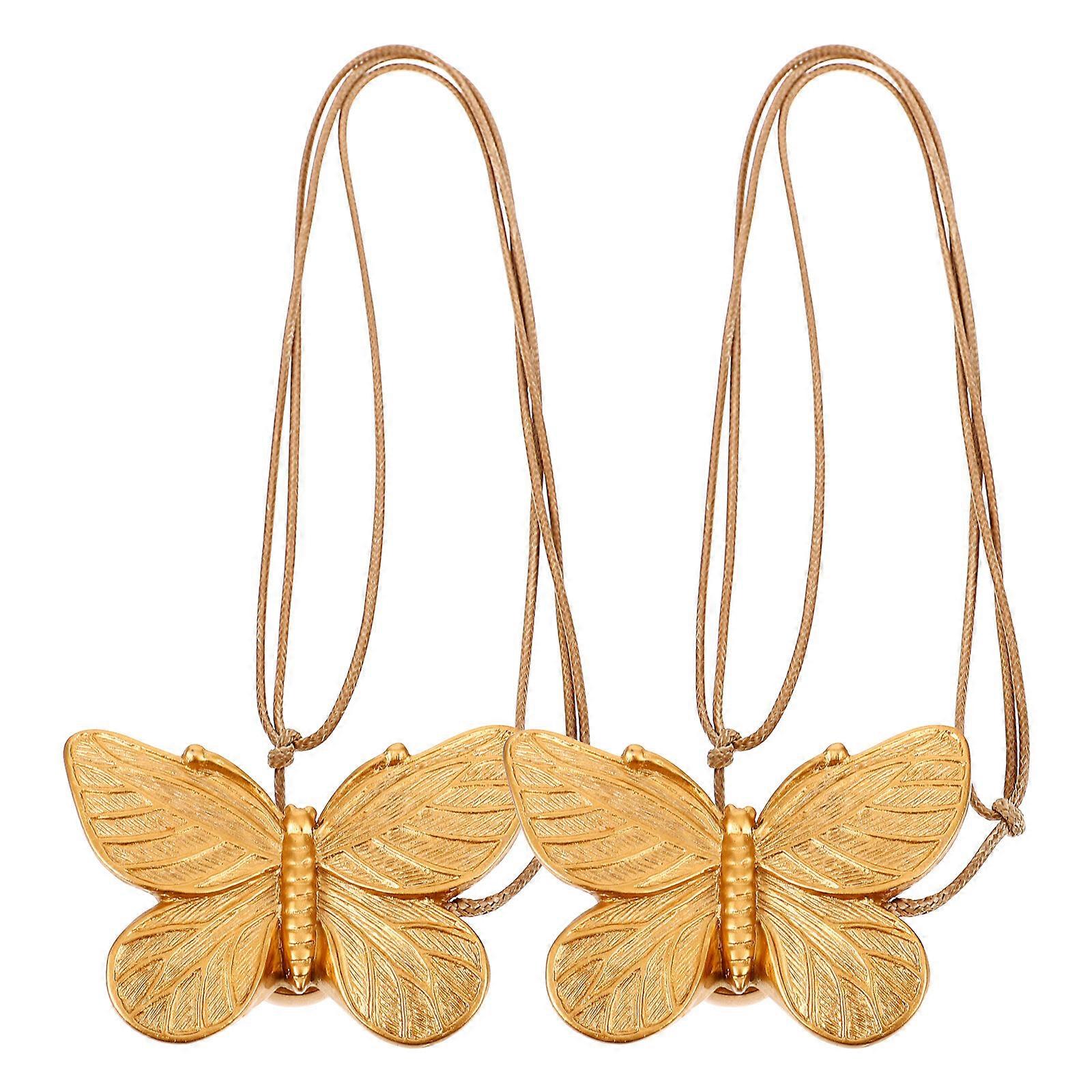 2pcs Butterfly Shaped Magnetic Curtain Tiebacks Curtain Tie Backs Holdbacks Holders