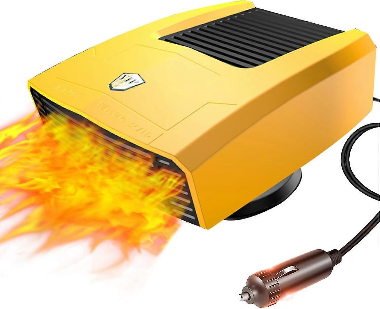 12v 150w Car Heater,2 In 1 Auto Car Heater Fast Heating Windshield Defrost Defogger Plug In Cigarette Lighter