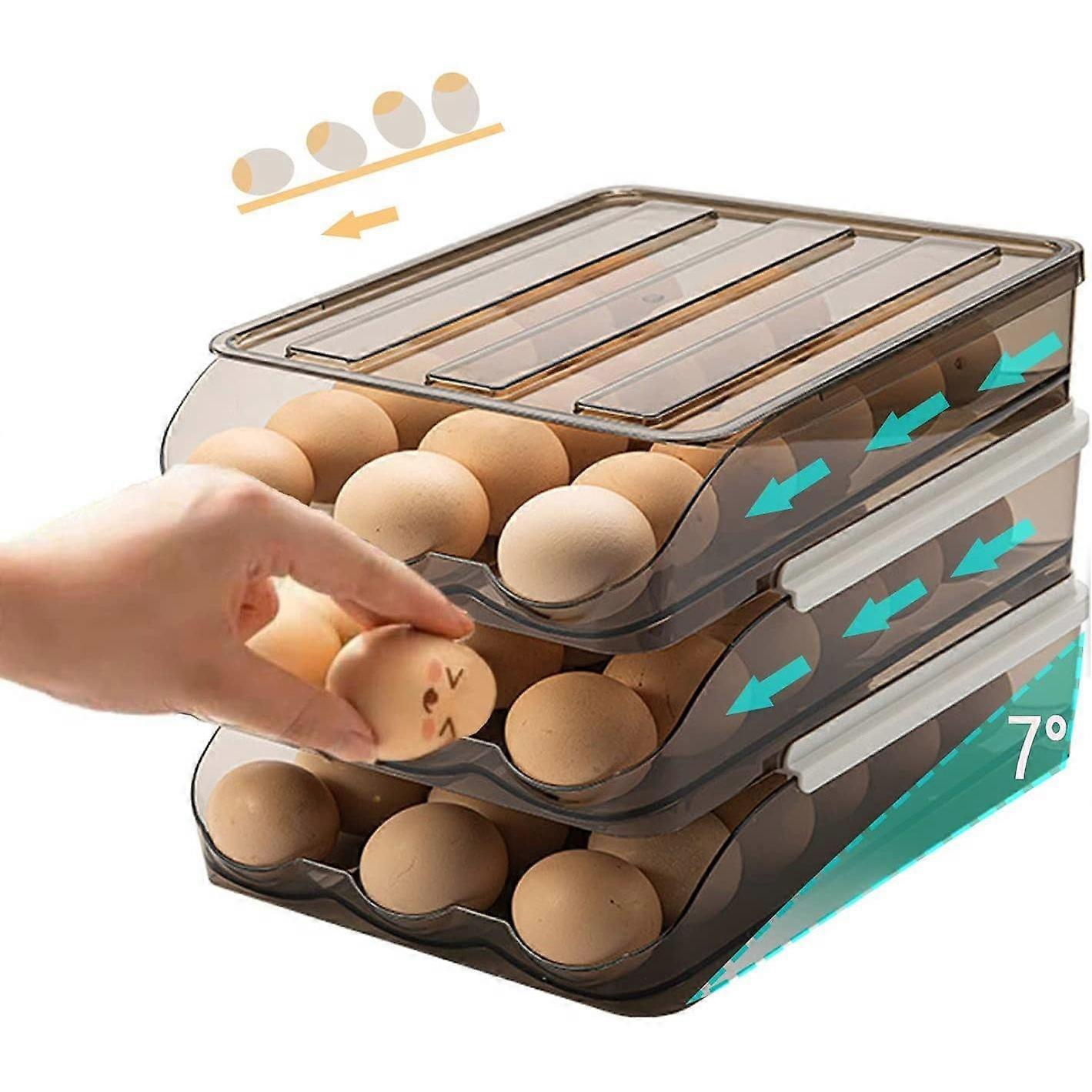 Egg Holder Automatic Rolling Storage Box