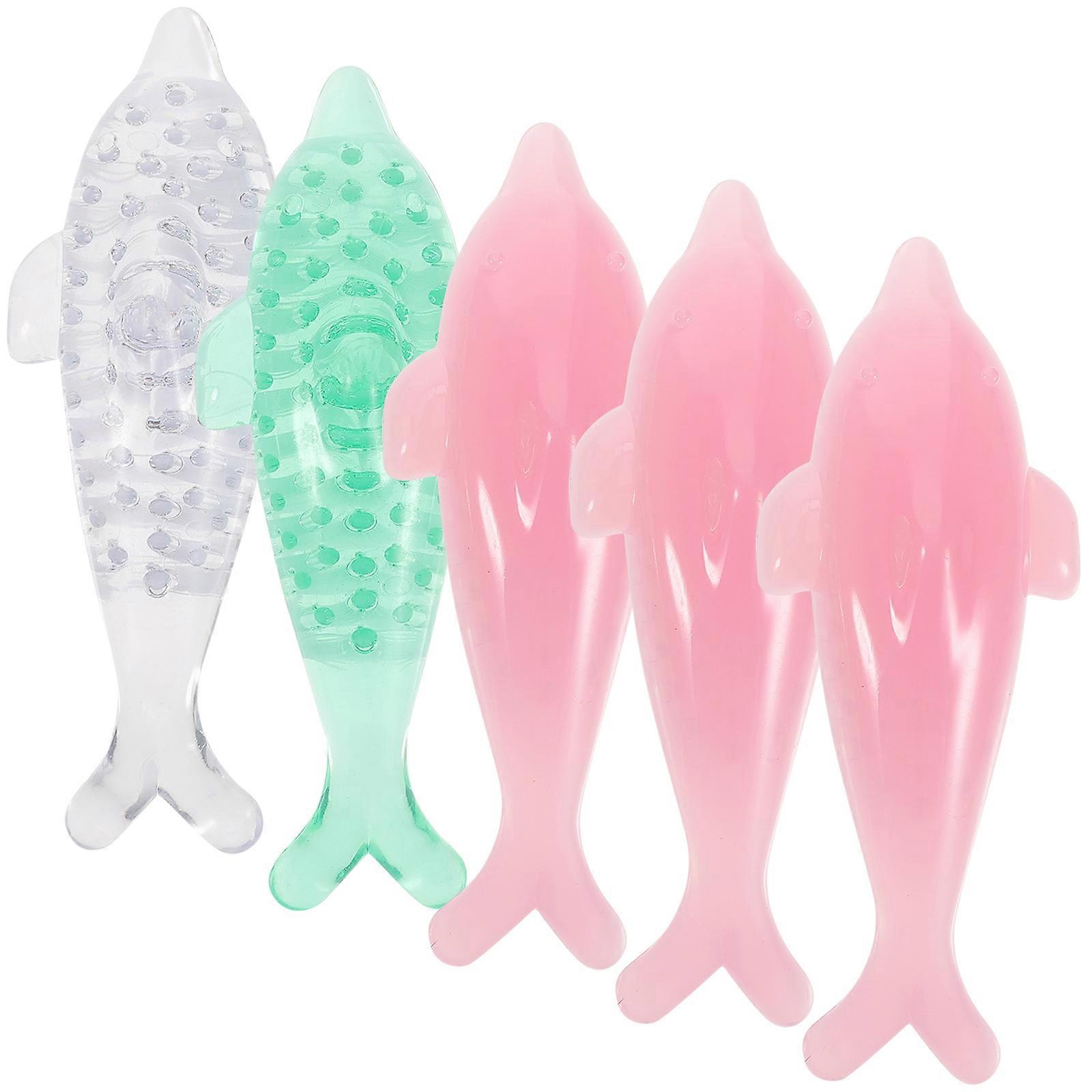 5Pcs Animal Shape Fingernail Cleaning Brushes Nail Brushes Nail Cleaners (Assorted Color)