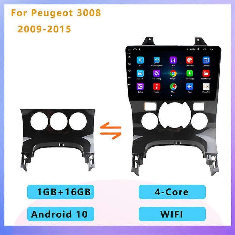 2GB + 32GB Car Radio Android Multimedia Player GPS navigation 2 Din No DVD for Peugeot 3008 2008-2015