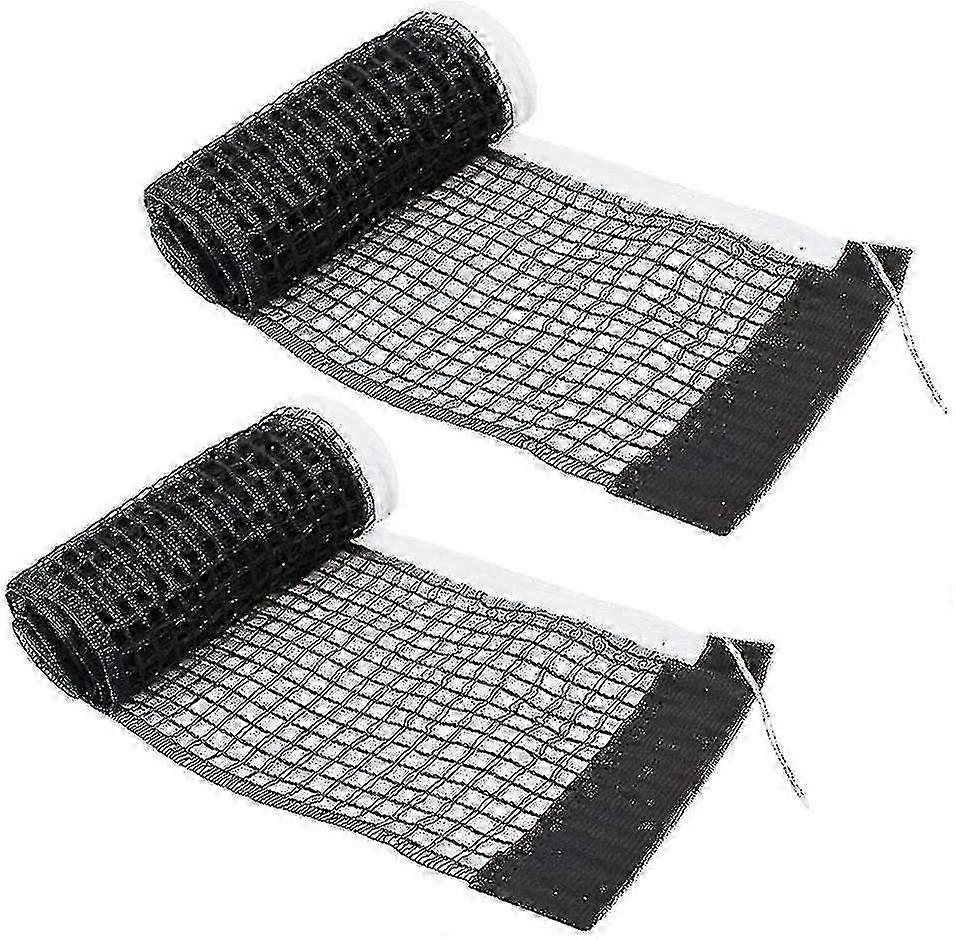 Eğitim ve yarışma yarışması için 2 adet masa tenisi aksesuarları masa tenisi ağları