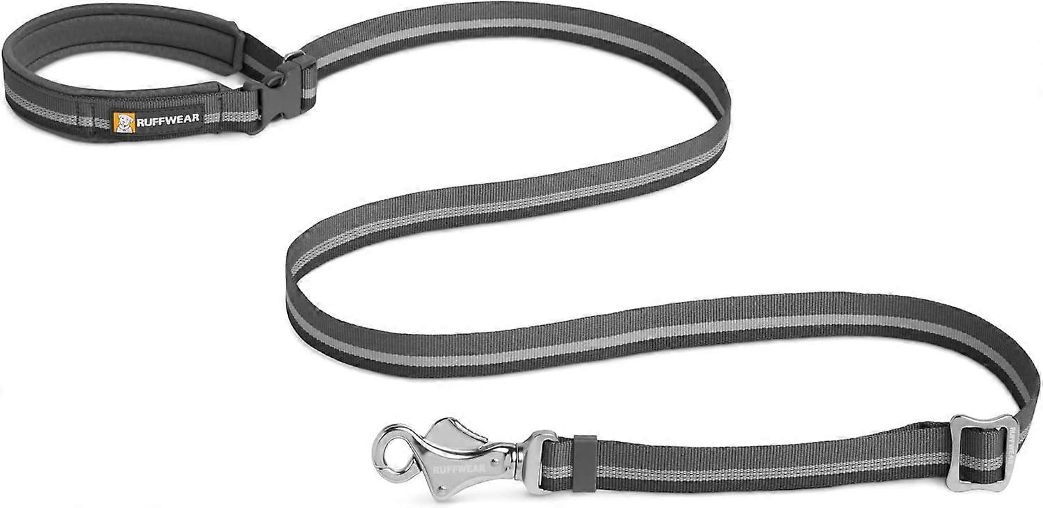 FWEAR ، Crag Dog Leash (سابقا مقود Slackline) ، رصاص عاكس وقابل للتعديل محمول باليد أو الخصر ، جرانيت رمادي جرانيت رمادي