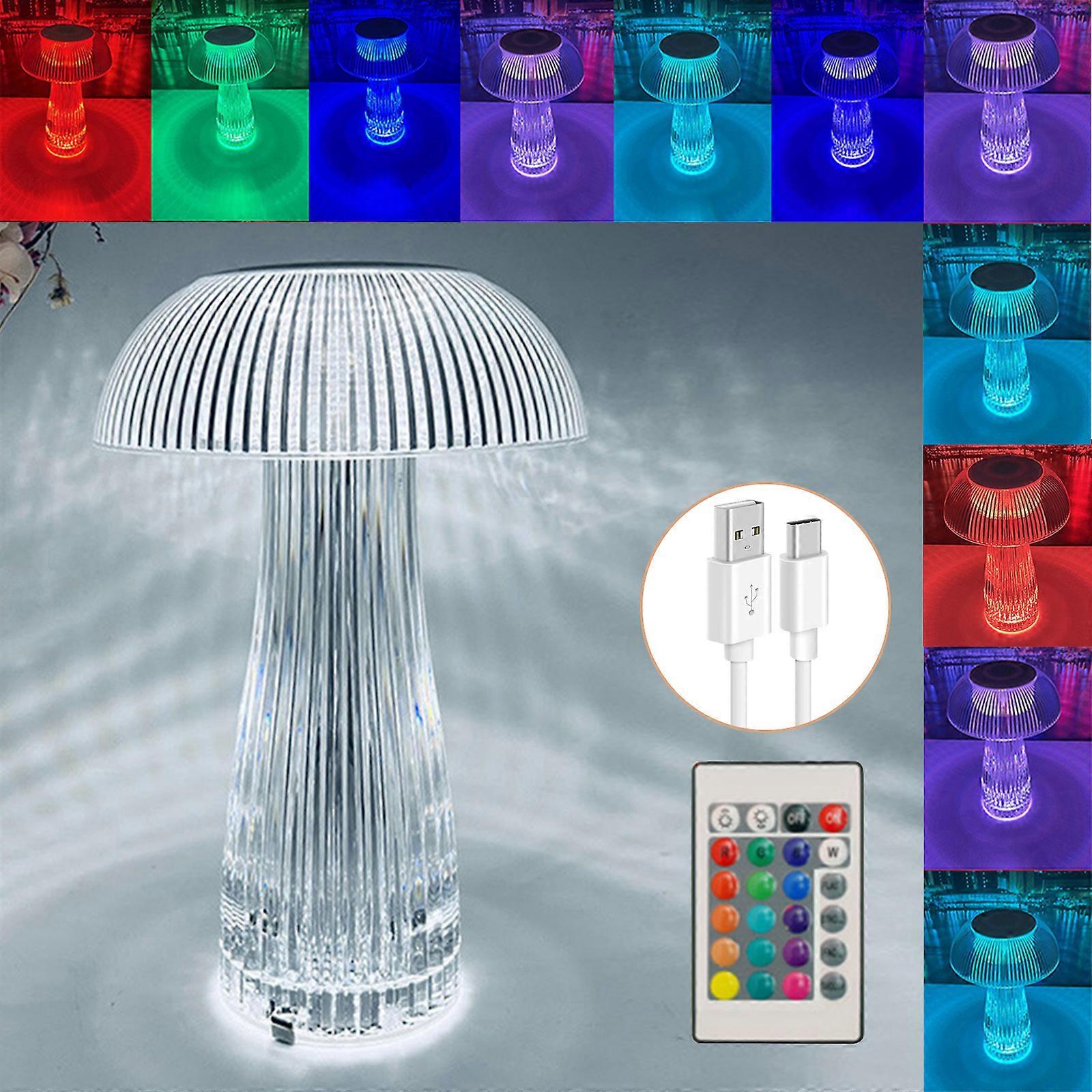 Night Light Touch Sensor Creative Durable Home Decor Mushroom Shape USB Rechargeable Table Lamp