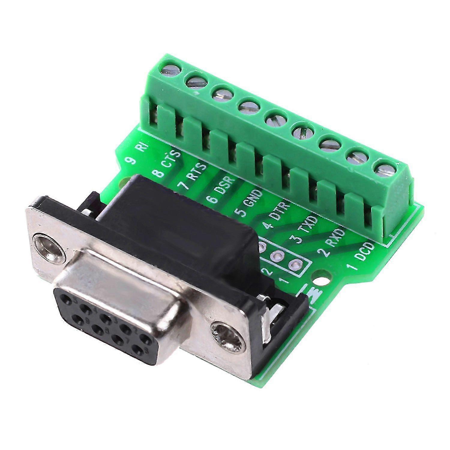 Db9 Rs232 Serial To Terl Fe Adapter Connector Breakout Board +