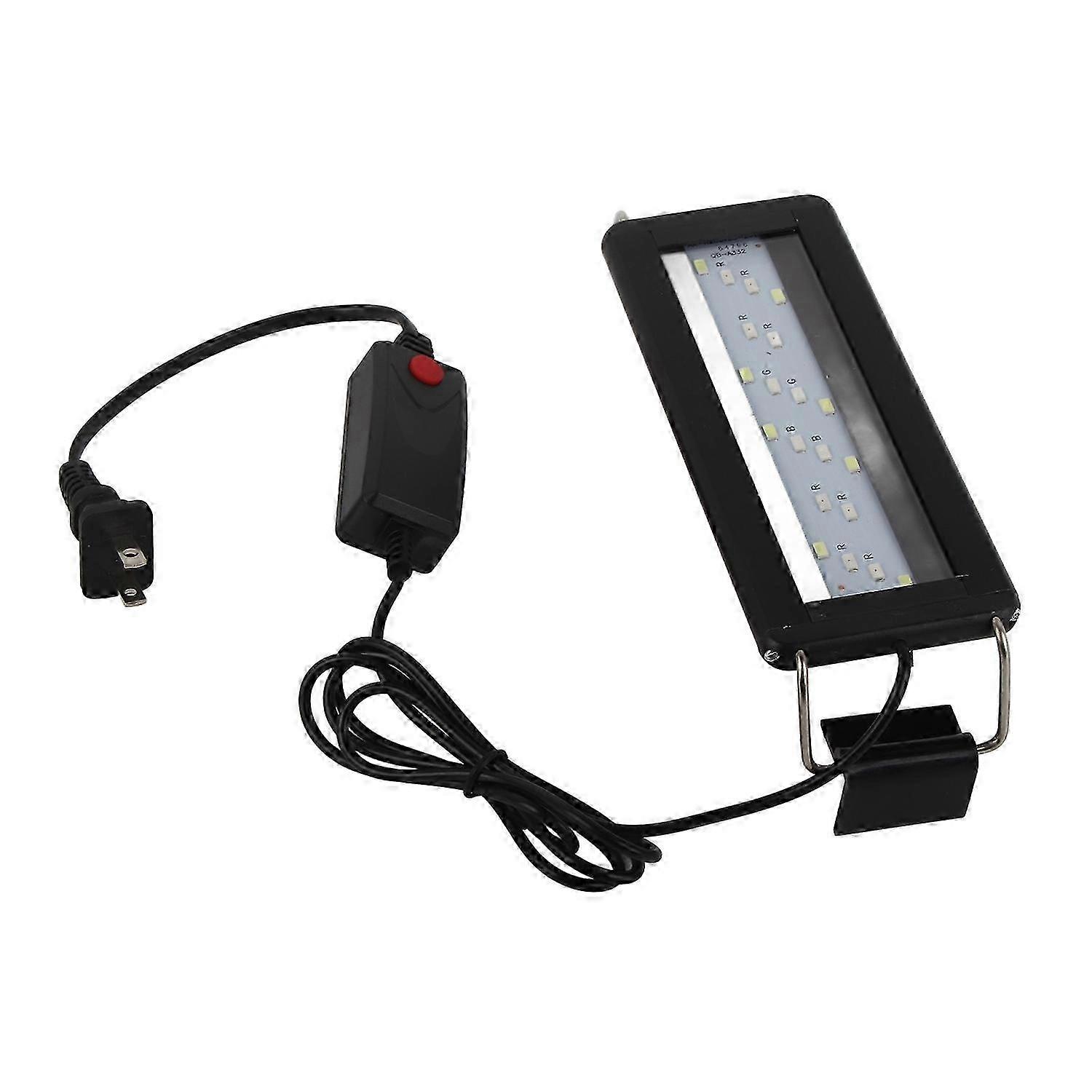 LED Aquarium Light Color Changing Fish Tank Light with Extendable Brackets Black for Aquarium Fish T
