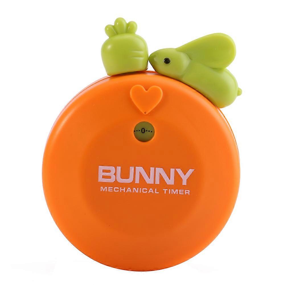 Rabbit Shaped Kitchen Timer 60 Minute Time Reminders Cooking Mechanical Home Decoration Orange