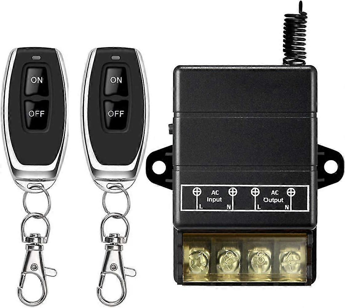 Wireless Remote Switch, Ac110v/120v/240v/relay Rf Remote Light Switch For 328ft Long Distance Pump Safety System