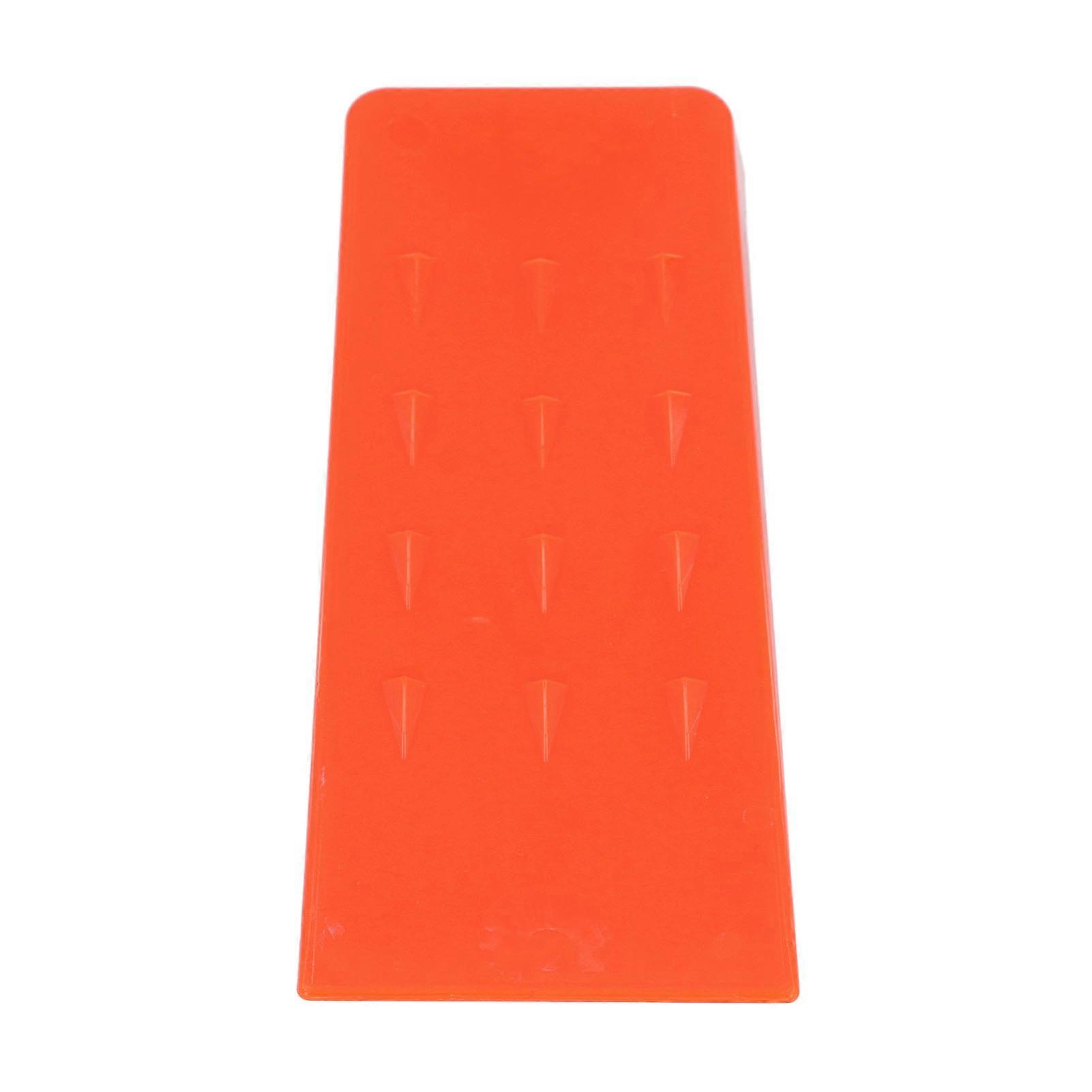 8 Inch Logging Wedge with Spikes Tree Felling Wedge ABS Plastic Wood Splitting Wedge Chainsaw Accessory Orange