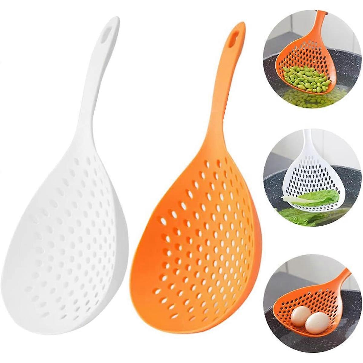 Colander Spoon, Slotted Pasta Spoon, Plastic Skimmer, Kitchen Tool