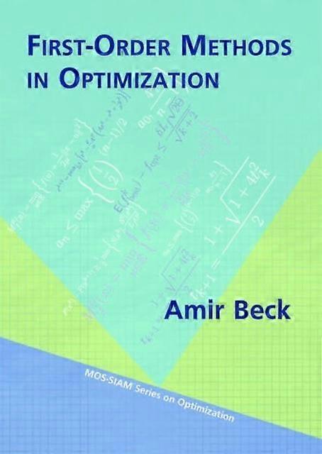 Firstorder Methods In Optimization by Amir Beck Paperback Book
