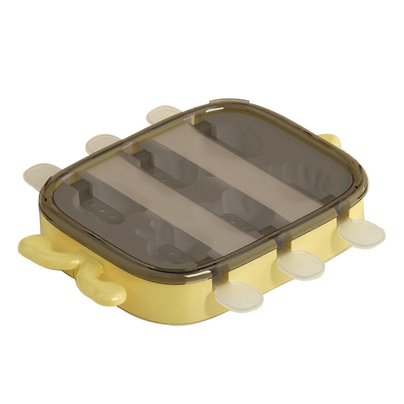 6-Cavity Silicone Ice Pop Molds Reusable DIY Frozen Ice Cream Molds for All Ages