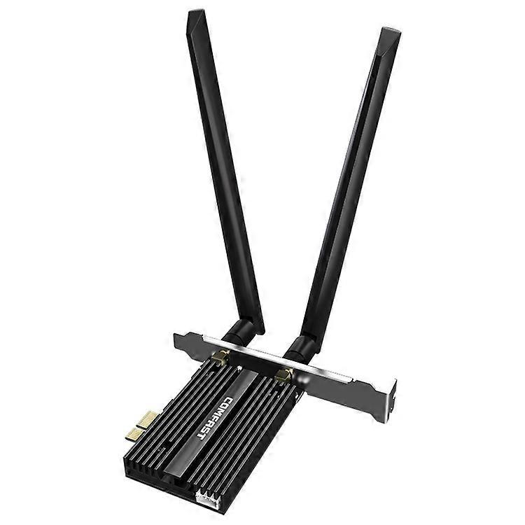 COMFAST CF-AX210 PRO 5374 Mbit/s Tri-Band + Bluetooth 5.2 Wireless WiFi6E PCI-E Netzwerkkarte mit Kühlkörper