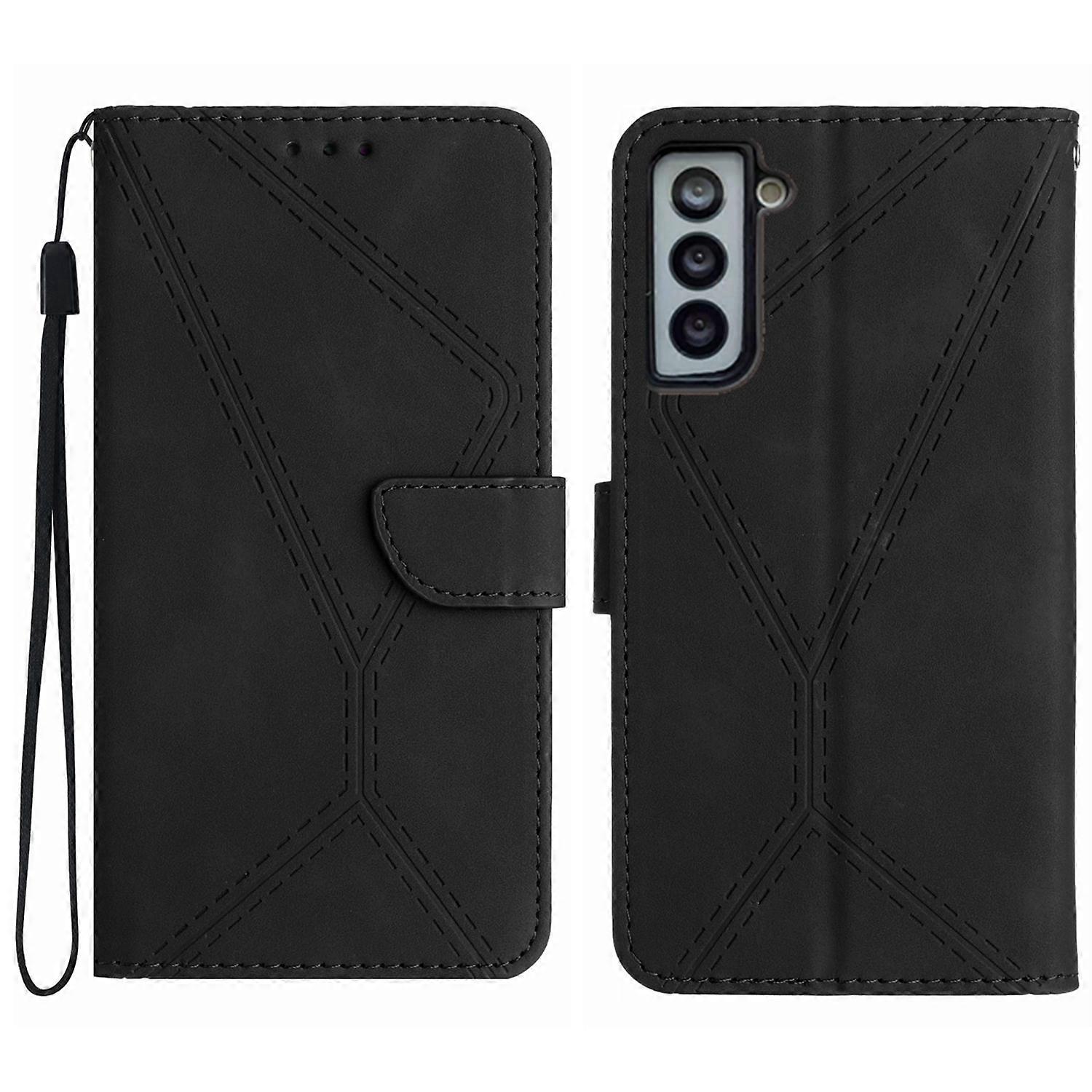 Stitching Embossed Leather Phone Case