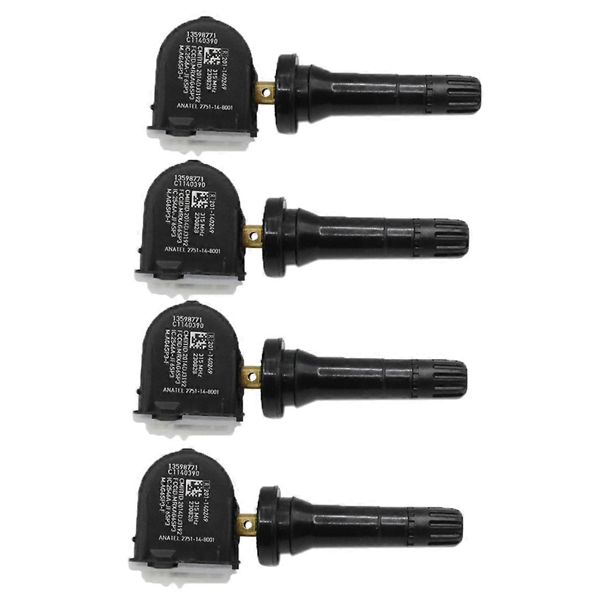 4Pcs Car TPMS Sensor Tire Pressure Sensor Monitoring System 13598771 13516164 for