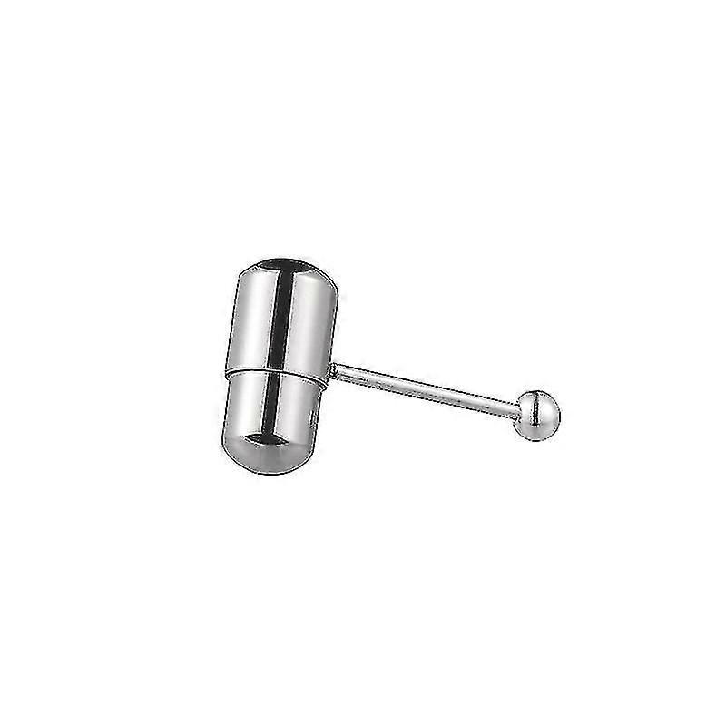 Holibanna Vibrant En Acier Inoxydable Tongue Ring Barbell Tongue Piercing Bijoux avec 2 Batteries