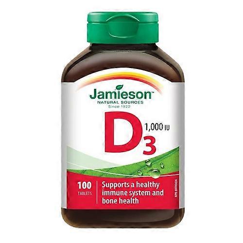 Jamieson Vitamine Vitamin D3 1.000 IE, 100 Tabletten (2er-Pack)